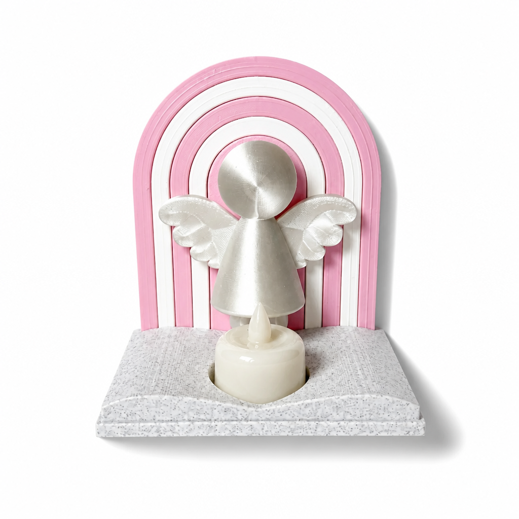 Angel Candle Holder with LED Tealight | Modern Religious Home Decor