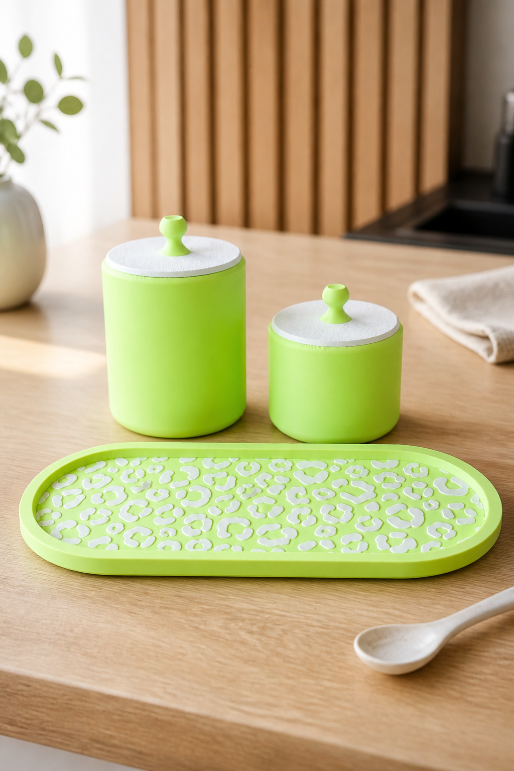 Multi-Purpose Organizer Set with Decorative Tray