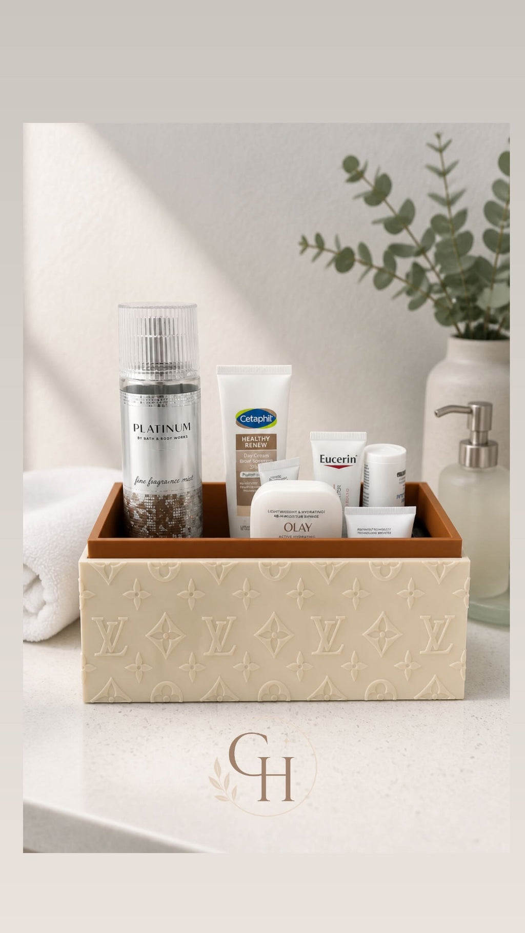Luxury Inspired Vanity Organizer | Elegant Bathroom & Skincare Storage