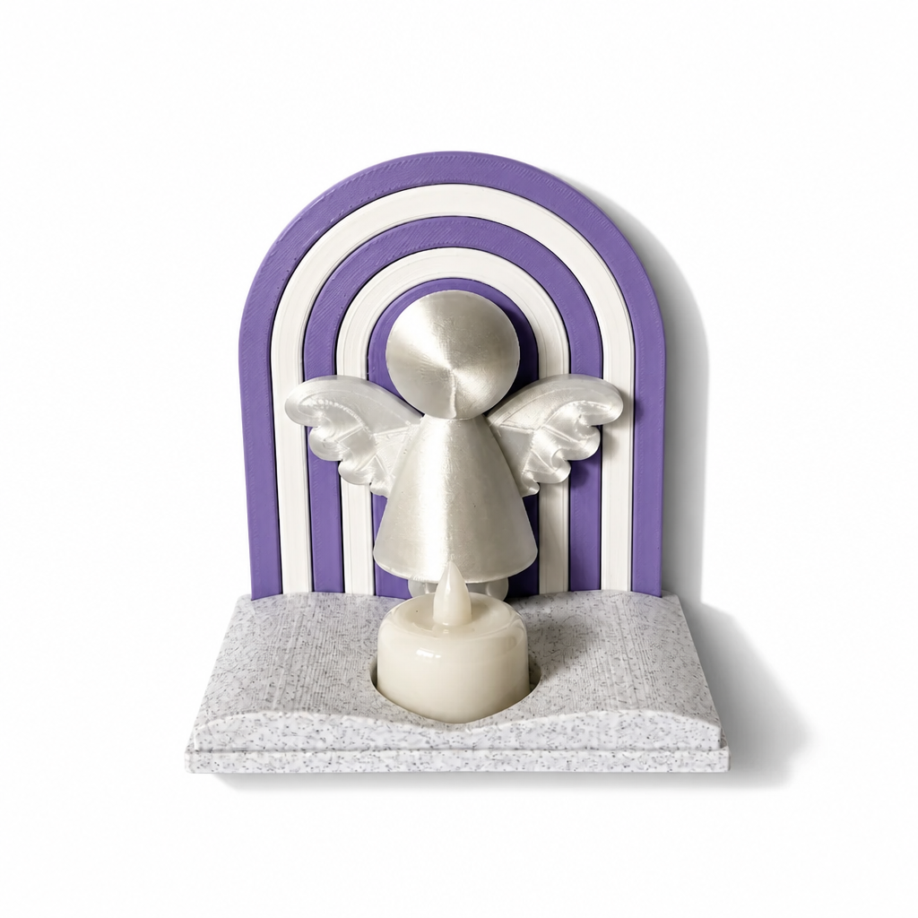 Angel Candle Holder with LED Tealight | Modern Religious Home Decor