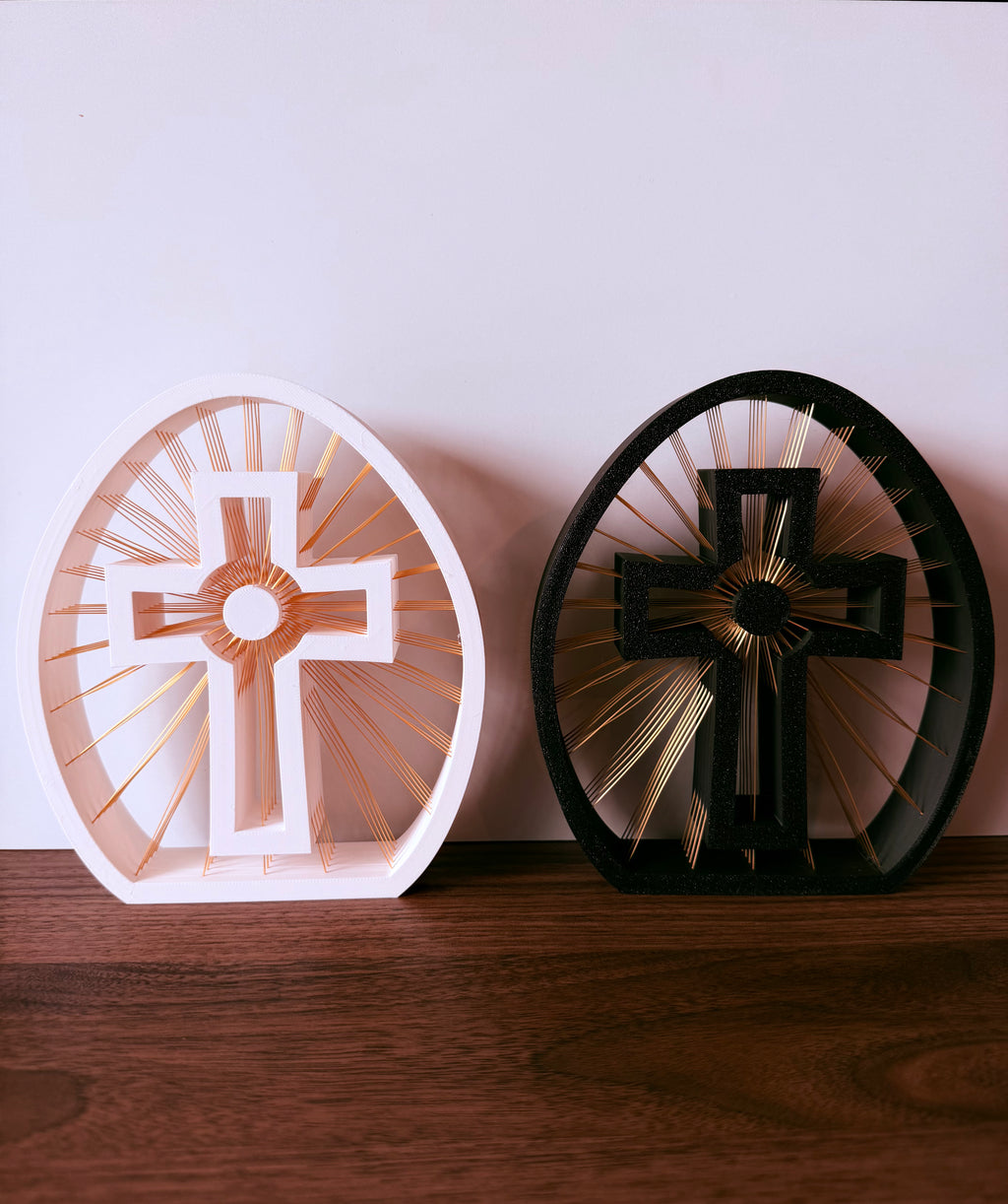 Christian Cross Sunburst Table Decor – Faith-Inspired Home Decoration