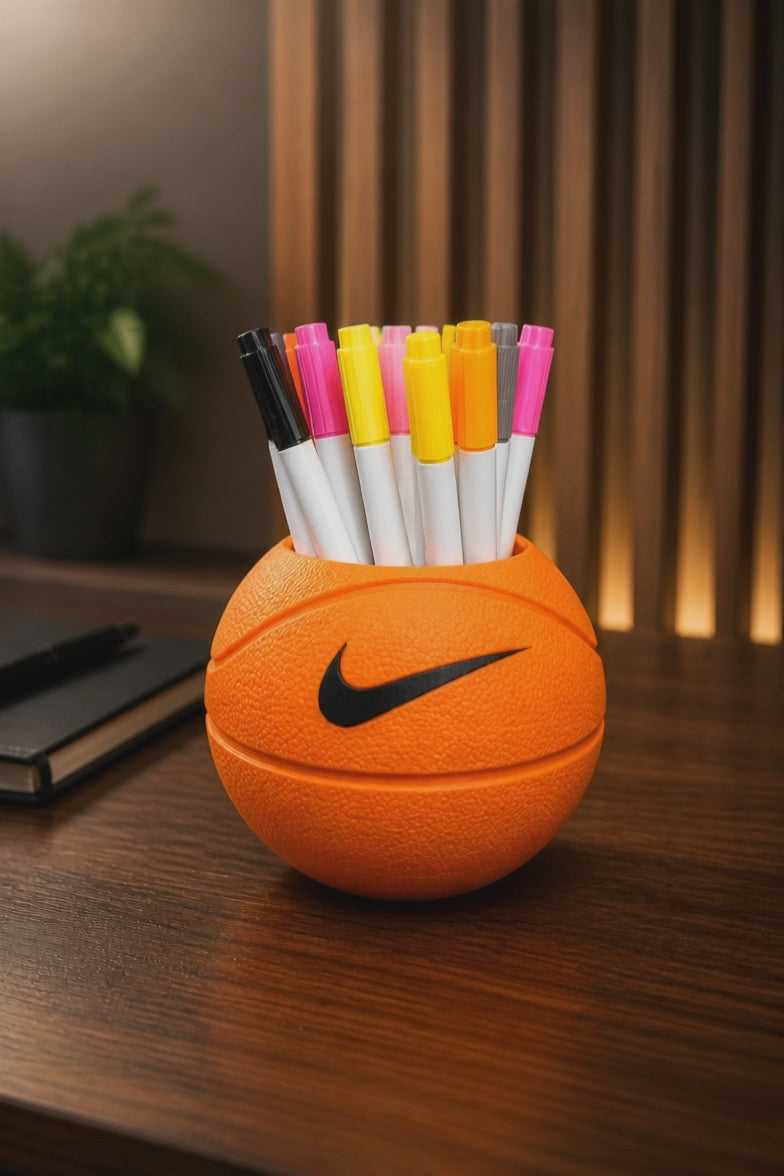 Basketball Pen Holder 🏀 | Custom 3D Printed Desk Organizer